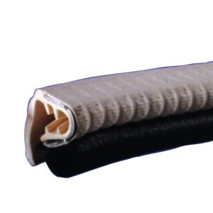 Profil tesnila vrat prikolice - slonokoščena kost / črna - 1 tekoči meter