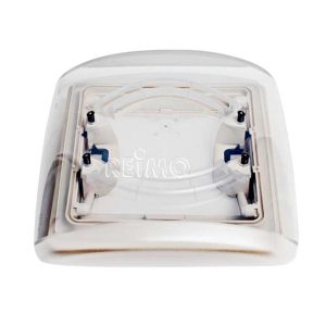 Strešni pokrov 28x28cm Okvir: bel Kapuca: dimljeno steklo