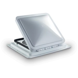 Strešni pokrov z 12-voltnim ventilatorjem Kapuca: matirano steklo 40x40cm