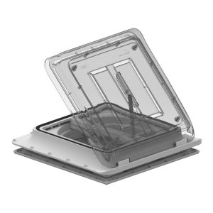 12 V pokrov motorja Turbo-Vent Premium - 40 x 40 cm - Kristalni pokrov motorja