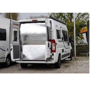 Izolacija zadnjih vrat, dvodelna, svetlo bež, visok izrez v vratih