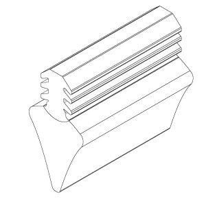 Gumijasto tesnilo za okvir Euro Slide