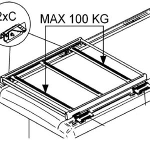 Strešni nosilci za Fiat Ducato od leta 2007