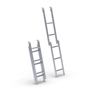 Zložljiva aluminijasta lestev za streho spalnika - Za VW T5/T6 s 5 stopnicami