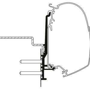 Knaus Tourer CUV adapter za tendo Thule 5200 - 3 m