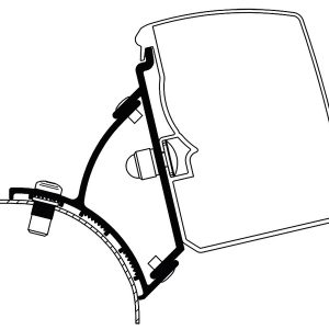 Tenda Thule 3200, adapter VW T5/T6 Minivan Fiksna LHD