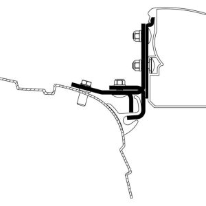 Tenda Thule 3200, adapter VW T5/T6 Minivan Multi Rail RHD