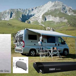 Komplet tend Omnistor 6300 - 4 m - Ohišje: antracit - Barva tkanine: Mystic Grey