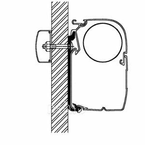 Univerzalni ploščati adapter Omnistor dolžina: 5 metrov za markize serije 5