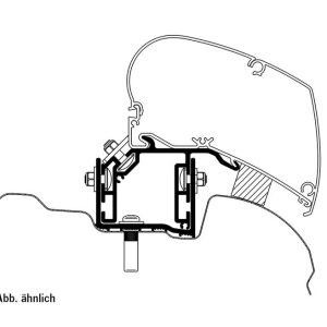 Adapter za strešne tende Omnistor 6200/6300 - VW Crafter od 2017 EU