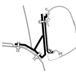 Pritrditev tende za Thule Omnistor stensko tendo serije 5