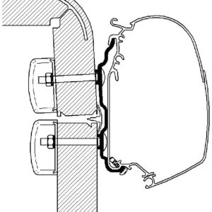 Adapter za markizo Omnistor - Hymer 2016 - 4m