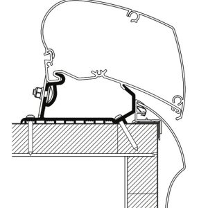 Adapter za markizo Omnistor, Hobby Optima LED, Deluxe/Premium
