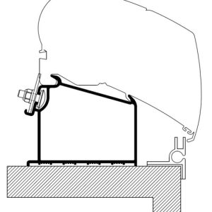 Adapter za tende Thule Omnistor strešne tende 2,5 - 6 m za počitniške prikolice Adria
