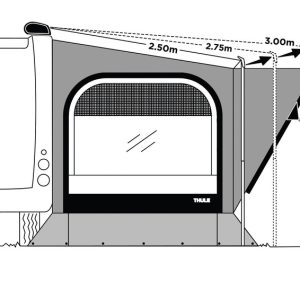 Montažni komplet za nadstreške s podaljškom nad 250 cm
