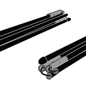 Pritrdilni set za napenjanje stranskih sten šotorov Quickfit