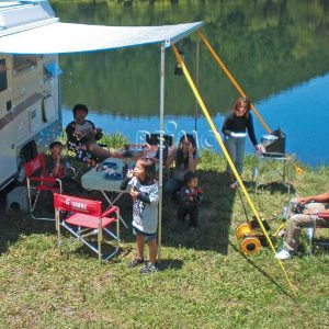 Komplet za pritrjevanje nevihtnih nadstreškov, rumen