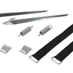 Komplet za zapenjanje v nevihti Tiedown S - Črna