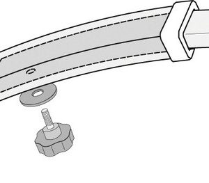 Rafter Pro - Upognjena teleskopska vpenjalna palica