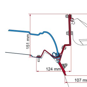 Adapter za tendo F35 Pro / F43van za Mercedes Marco Polo z dolgo medosno razdaljo od leta 2014 - Za dvižno streho