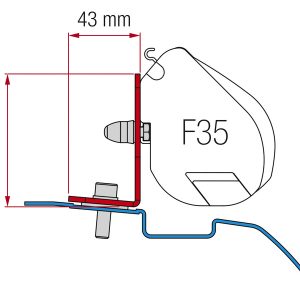 Fiamma adapter Nissan NV200/Evalia za F35