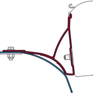 Fiamma F45 komplet za montažo tende Fiat Ducato od 06/2006 s strešnim prtljažnikom
