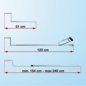 Ročna ročica FIAMMA 51 cm