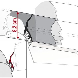 Zaščita pred dežjem VW T5 California, dolžina 2,00 m