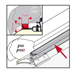 Fiamma Komplet za zaščito pred dežjem F65 50cm