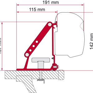 Adapter za avto F1 / F35 / F43van / F45 / F50 / F55 za strešni prtljažnik