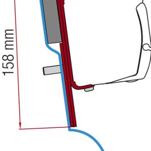 Adapter za tendo F45 / F43van za Ford Custom Nugget H2 / L2