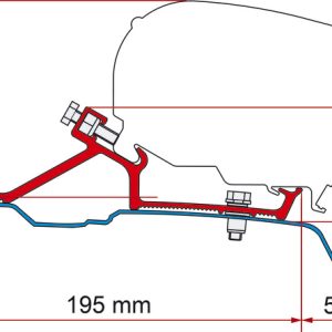 Adapter za tendo za F80/F65 - Za Renault Master H2 in podobne modele od leta 2010 dalje