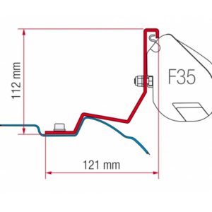 F35 Pro 270 cm montažni adapter s PrivacyRoom CS Light 280