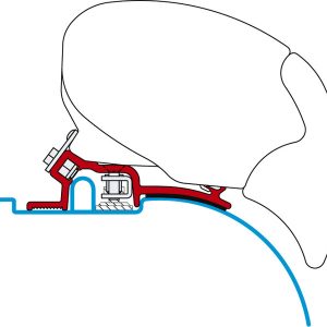 Adapter za strešne tende Fiamma F65, F65 S in F65 L 2 kosa od leta 94-6.06