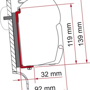 Adapter za tendo za F43van / F45i / F45iL Westfalia