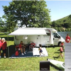 Fiamma markiza F45S 4,25 m Royal Grey, globoko črno ohišje