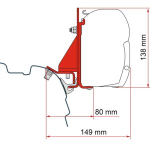 Adapter za tendo F45 in F43van za T5/T6