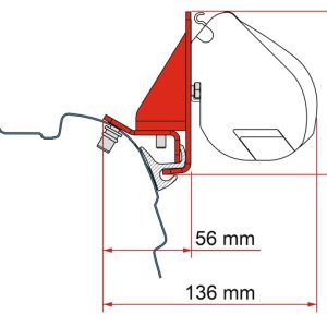Montažni adapter za Fiamma F35 PRO - VW T5/T6
