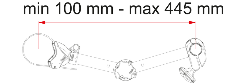 FIAMMA Bike-Block Pro S D1 nosilec za kolo s sklepom, srebrn - slika 2