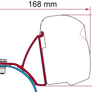 Adapter za tendo F45s / F43van za Renault Trafic / Opel Vivaro / Nissan Primastar L1 / L2 do 2015