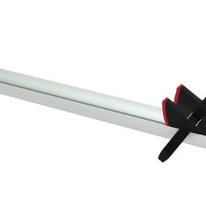 Rail Premium kolesarska ograja 128 cm, srebrna