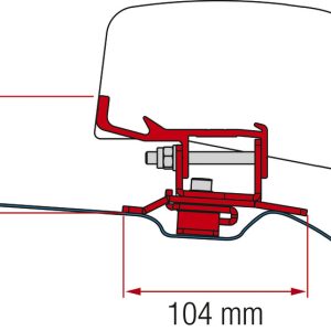Adapter Fiamma za strešno okno F40Van za Citröen Spacetourer