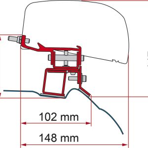 Fiamma adapter za markizo F40van - Za Mercedes V-Class od 2014