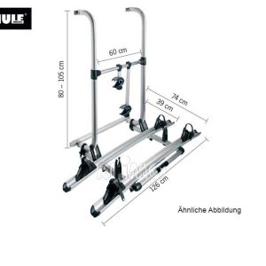 Aluminijasti zadnji nosilec Omni-Bike Elite G 2 Hymer za 2 kolesi