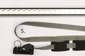 Nosilni sistem TransSAFE za zadnji strop garaže, 750 mm