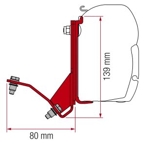 Adapter za F45 Ducato/HymerCar/Pössl od 07 s strešno ograjo