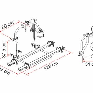 Prenašanje kolesa Trigano - CI - Roller Team, največja obremenitev 50 kg