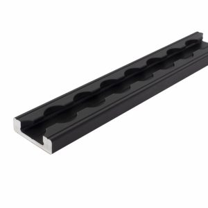 Ozka pritrdilna tirnica - črna