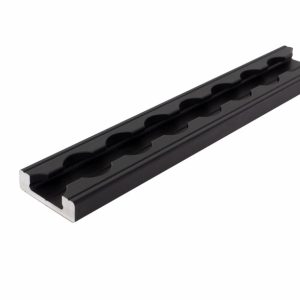 Privezovalna tirnica ozka ekstra visoka - črna