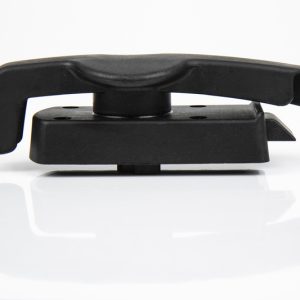 Notranja ključavnica iz poliamida GF črna, kroglica iz nerjavečega jekla za zunanji ročaj